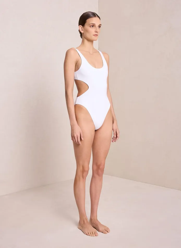 Women Swim ALC Nicole Cut Out OnePiece White