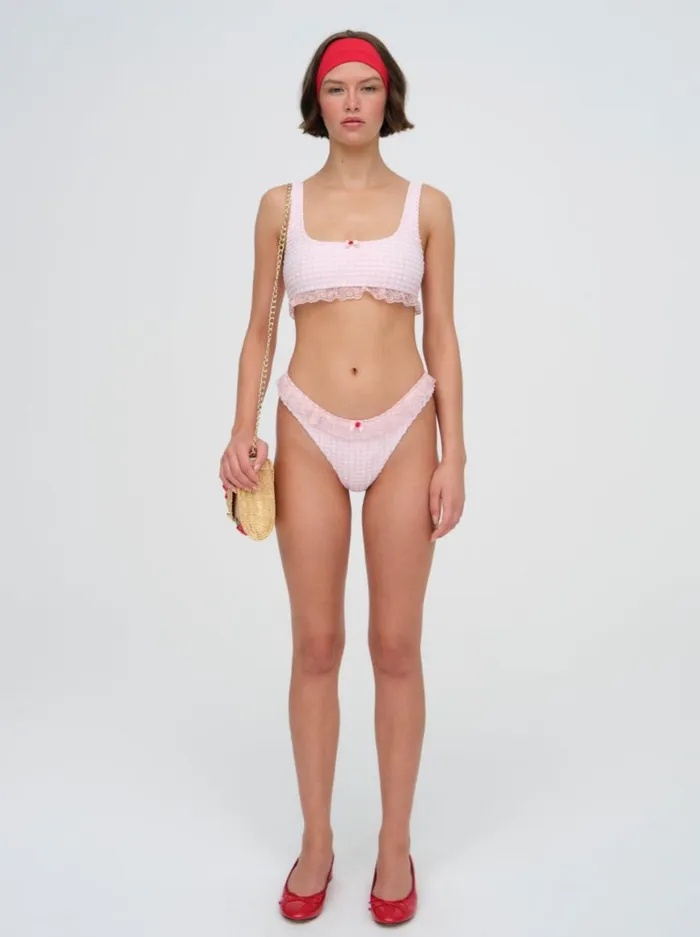 Women Swim For Love and Lemons Haiden Bikini Top Pink Women Swim For Love and Lemons Haiden Bikini Top Pink