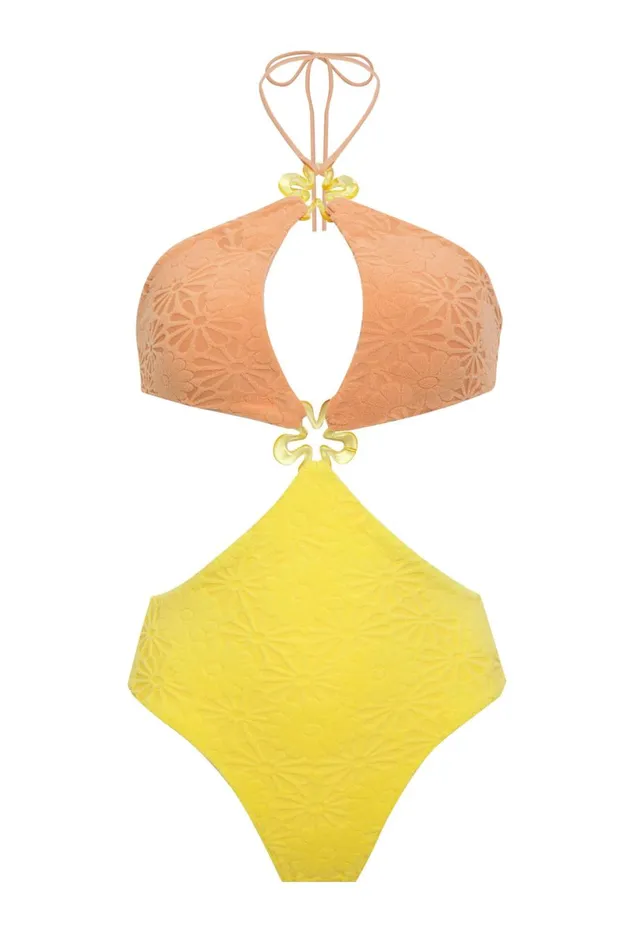 Women Swim For Love and Lemons Sonny One Piece Yellow Women Swim For Love and Lemons Sonny One Piece Yellow