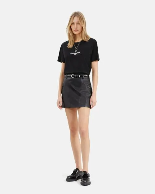 Women Tshirts The Kooples Black Logo TShirt Black
