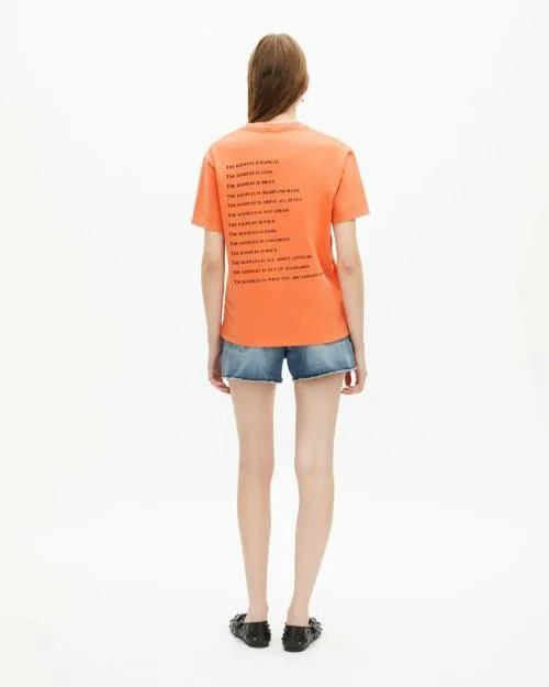 Women Tshirts The Kooples Orange What Is TShirt Orange Fluo