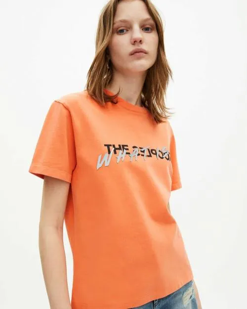 Women Tshirts The Kooples Orange What Is TShirt Orange Fluo