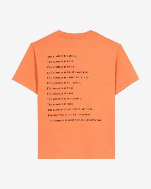 Women Tshirts The Kooples Orange What Is TShirt Orange Fluo