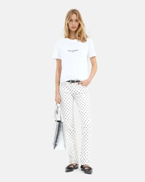 Women Tshirts The Kooples White Logo TShirt White