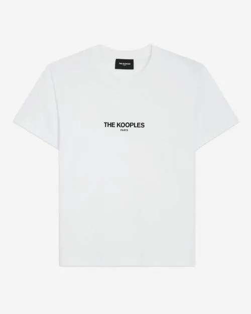 Women Tshirts The Kooples White Logo TShirt White