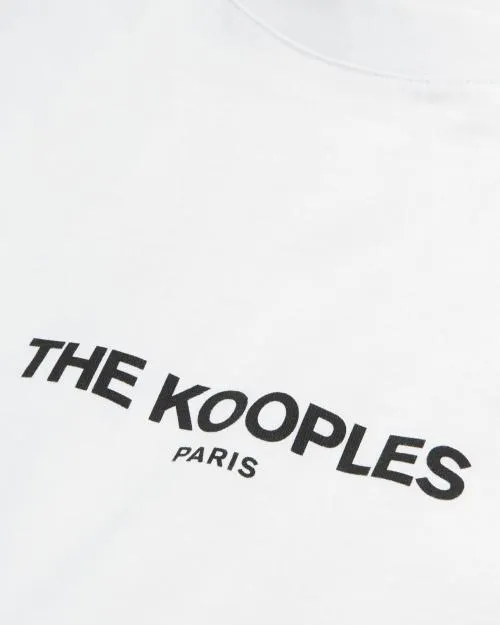 Women Tshirts The Kooples White Logo TShirt White