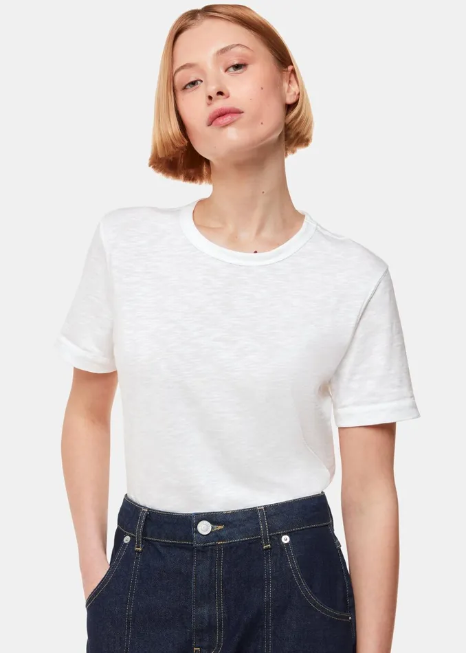 Women TShirts Whistles White Emily Ultimate TShirt