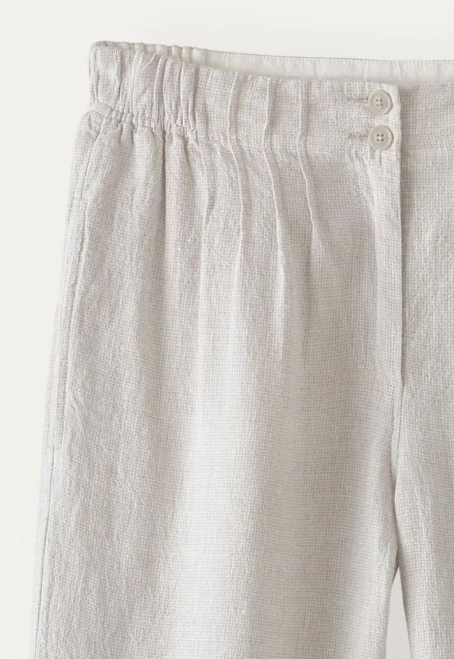 Women Tapered Trousers Ice Grey Poetry Fashion Trousers and Shorts