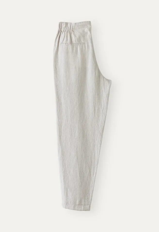 Women Tapered Trousers Ice Grey Poetry Fashion Trousers and Shorts