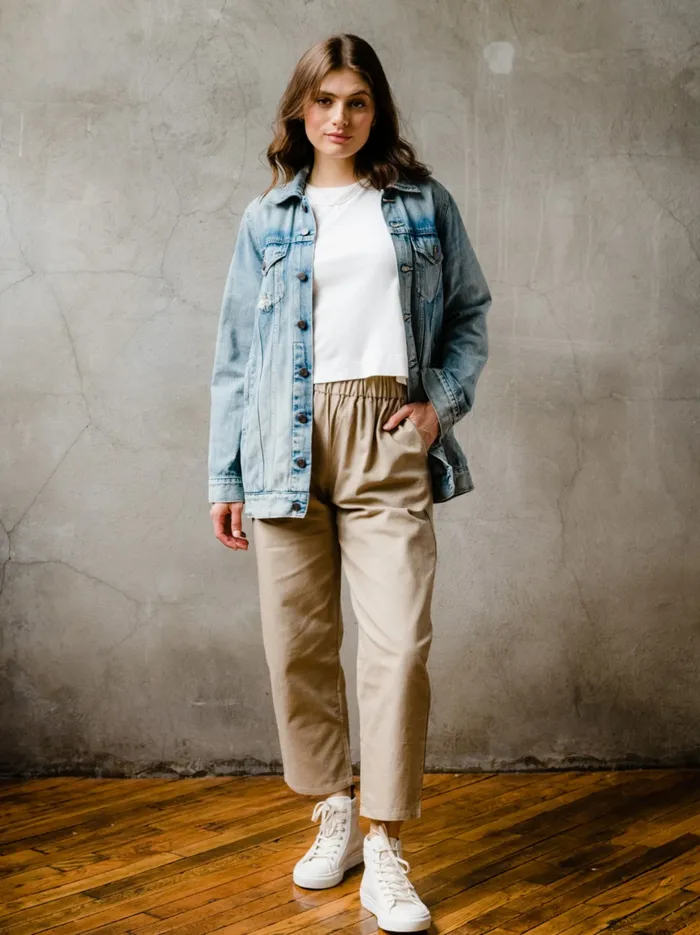 Women The Long Merly Jacket Original Wash Denim Able