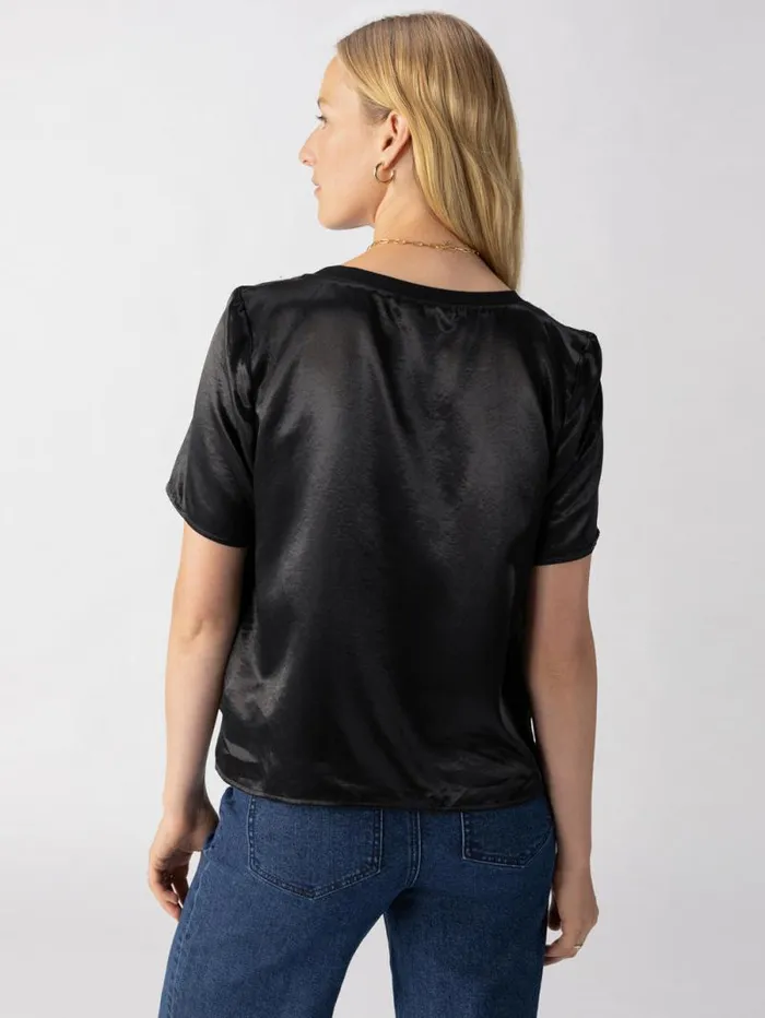 Women Timeless Satin Tee Black Sanctuary Clothing Tees and Tops Women Timeless Satin Tee Black Sanctuary Clothing Tees and Tops