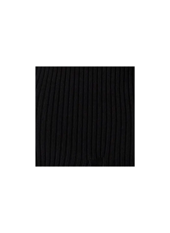 Women Tops ALC Cropped Atlas Rib Knit Top Black