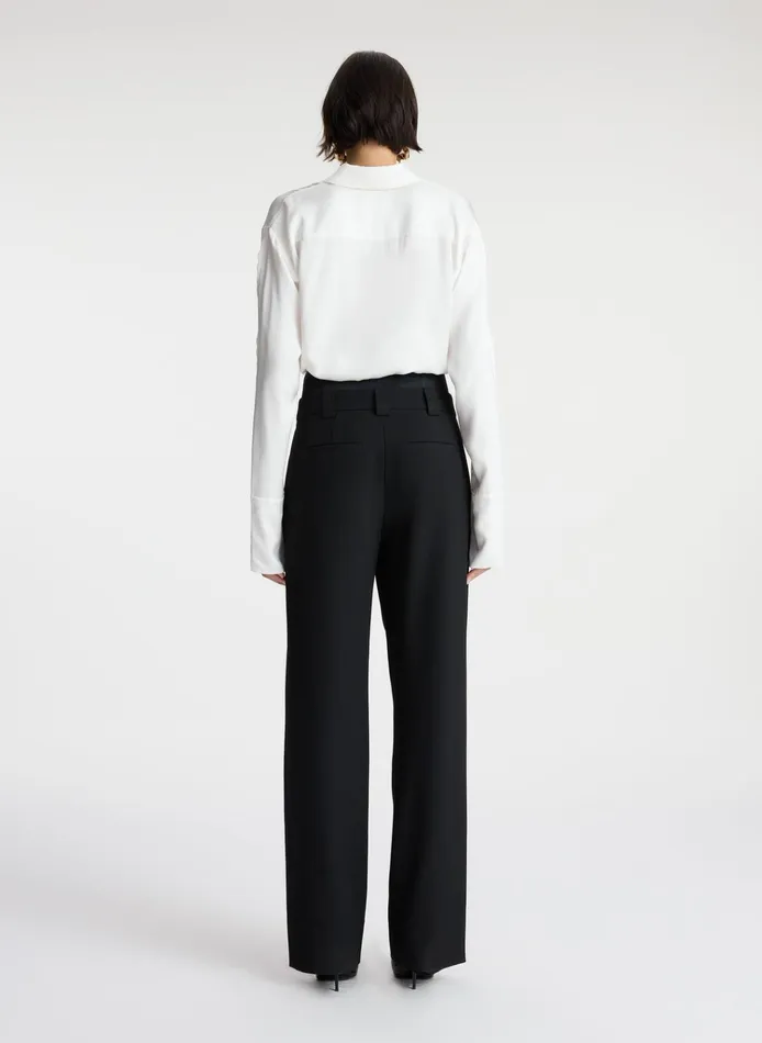 Women Tops ALC Haven Scalloped Satin Top White