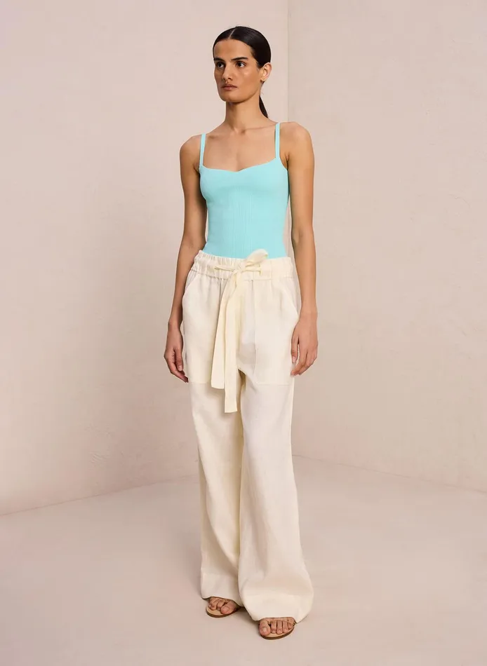Women Tops ALC Milo Rib Knit Top Summer Dew