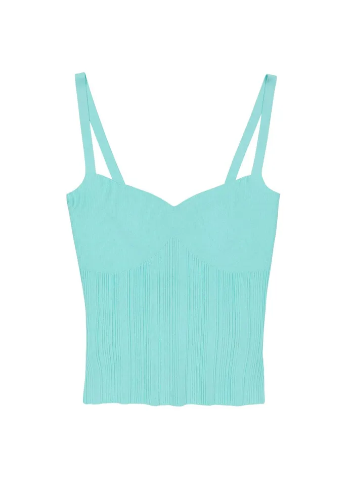 Women Tops ALC Milo Rib Knit Top Summer Dew