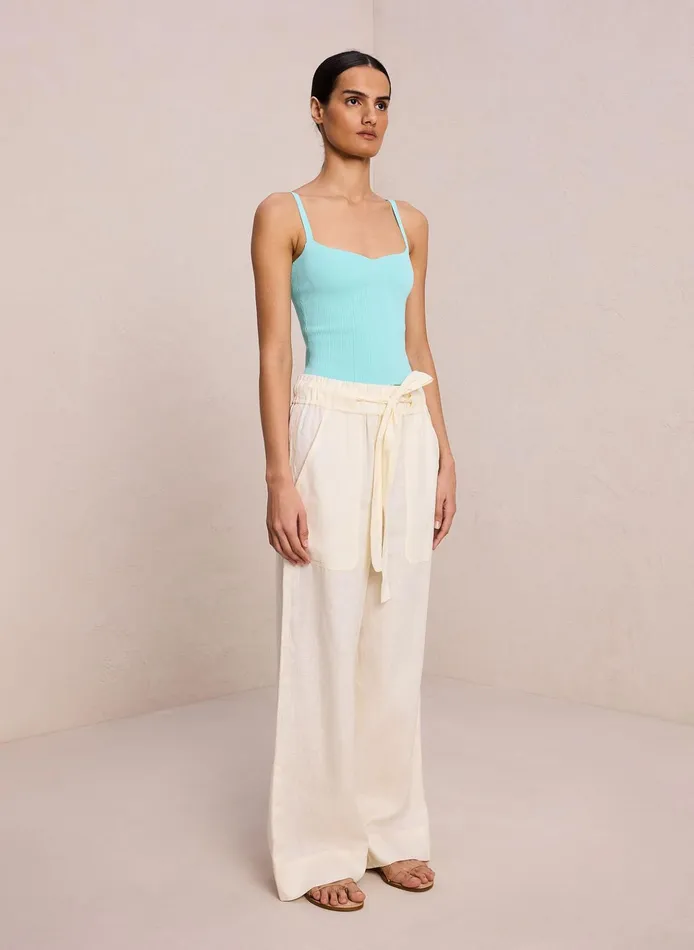 Women Tops ALC Milo Rib Knit Top Summer Dew
