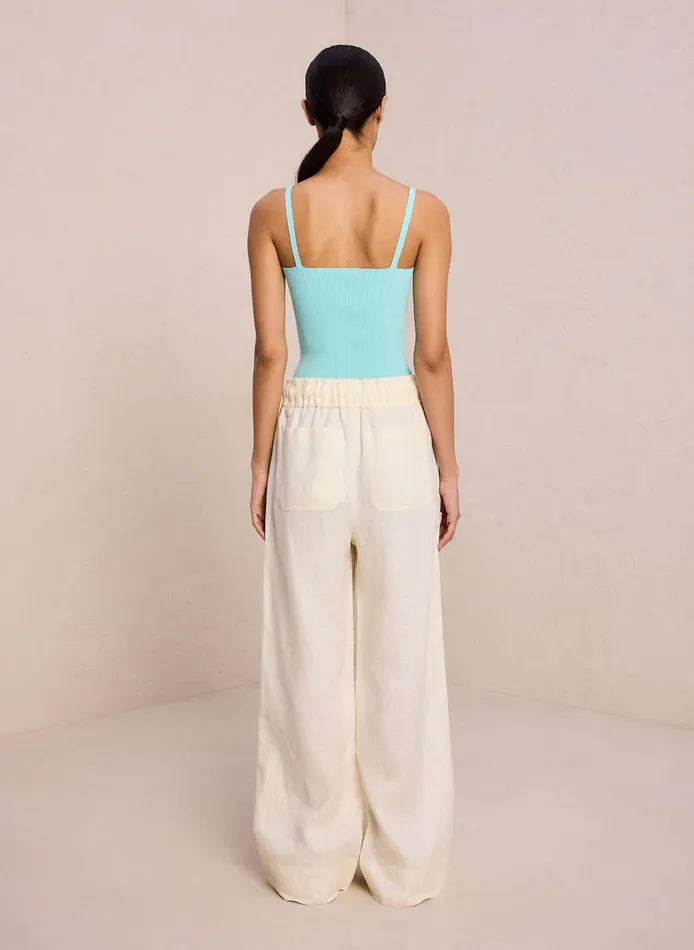 Women Tops ALC Milo Rib Knit Top Summer Dew