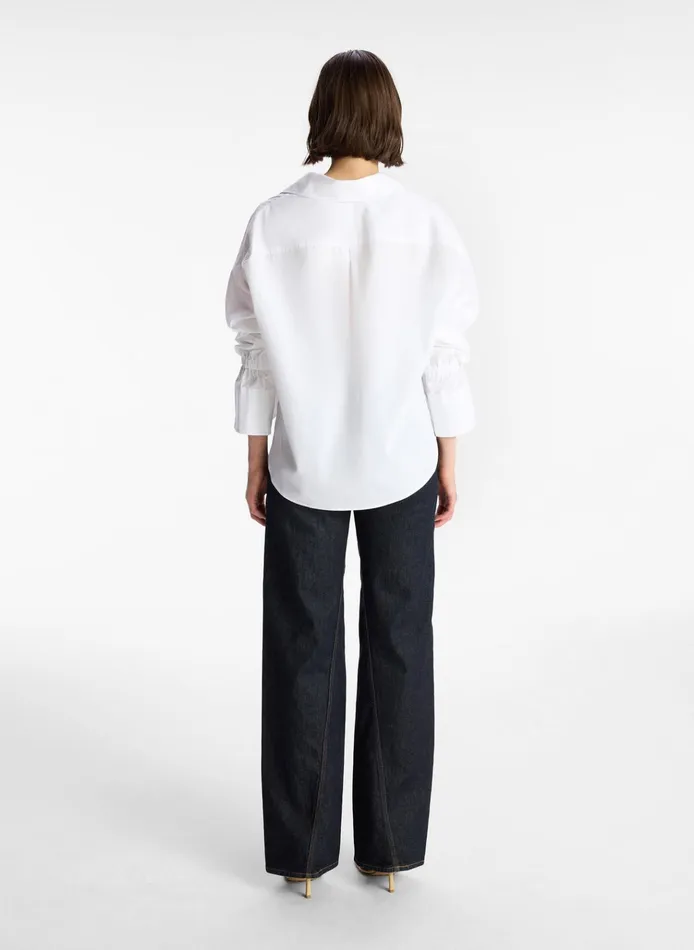 Women Tops ALC Monica Cotton Top White