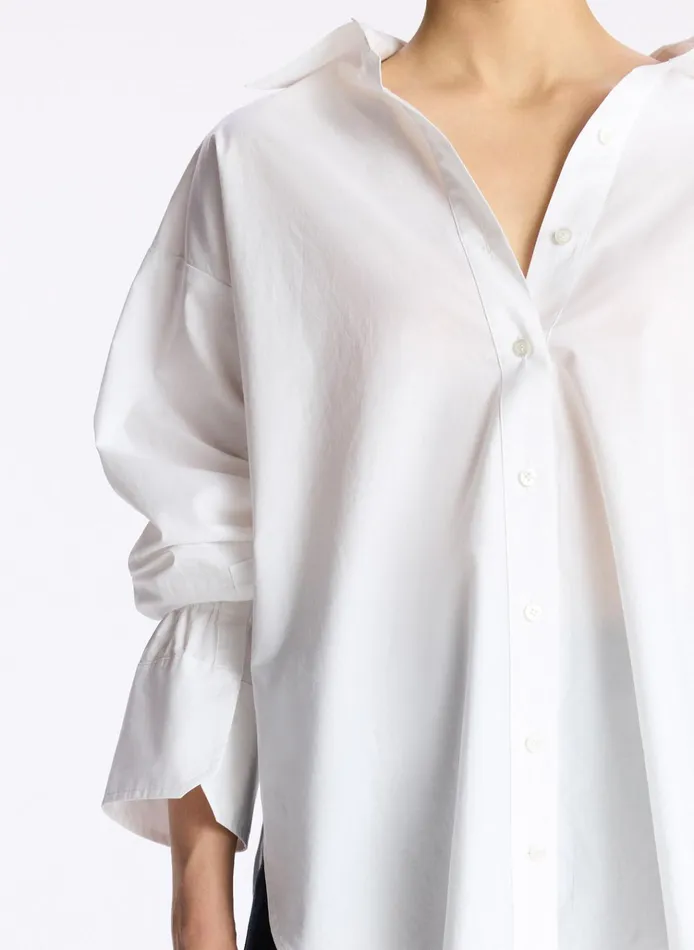 Women Tops ALC Monica Cotton Top White