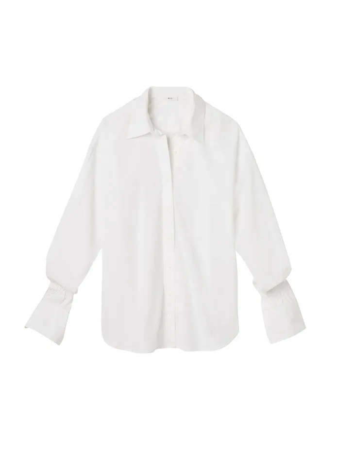 Women Tops ALC Monica Cotton Top White