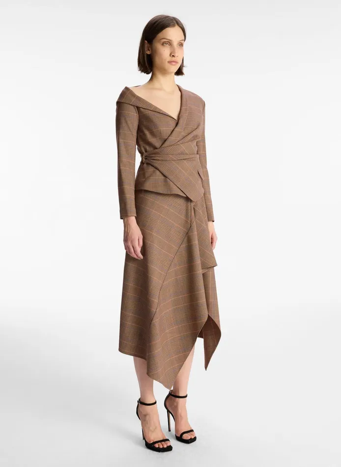 Women Tops ALC Skyla Asymmetrical Top Sable Multi