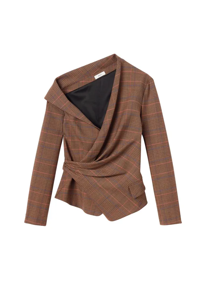 Women Tops ALC Skyla Asymmetrical Top Sable Multi