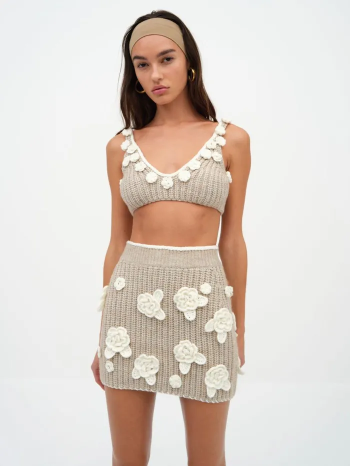 Women Tops For Love and Lemons Isla Bra Top Grey Women Tops For Love and Lemons Isla Bra Top Grey