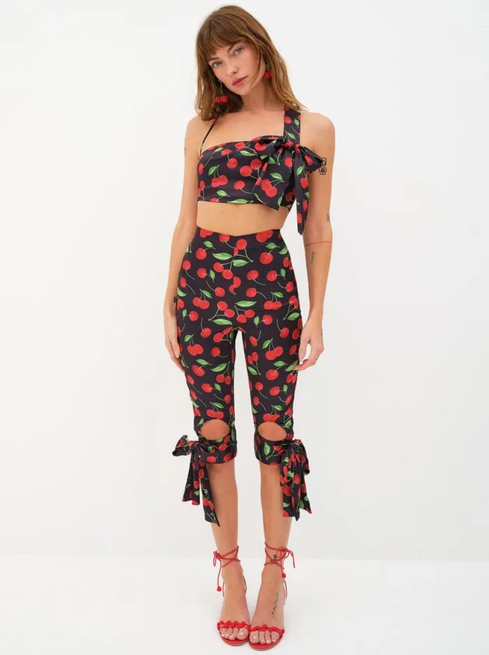 Women Tops For Love and Lemons Ophelia Crop Top Black Women Tops For Love and Lemons Ophelia Crop Top Black