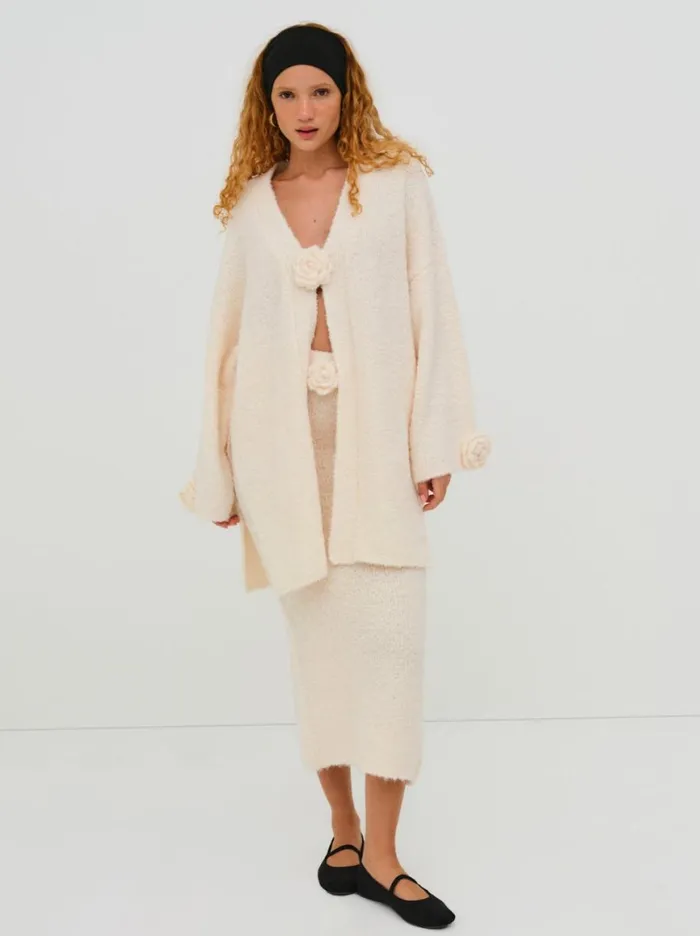 Women Tops For Love and Lemons Song Duster Cardigan Beige Women Tops For Love and Lemons Song Duster Cardigan Beige