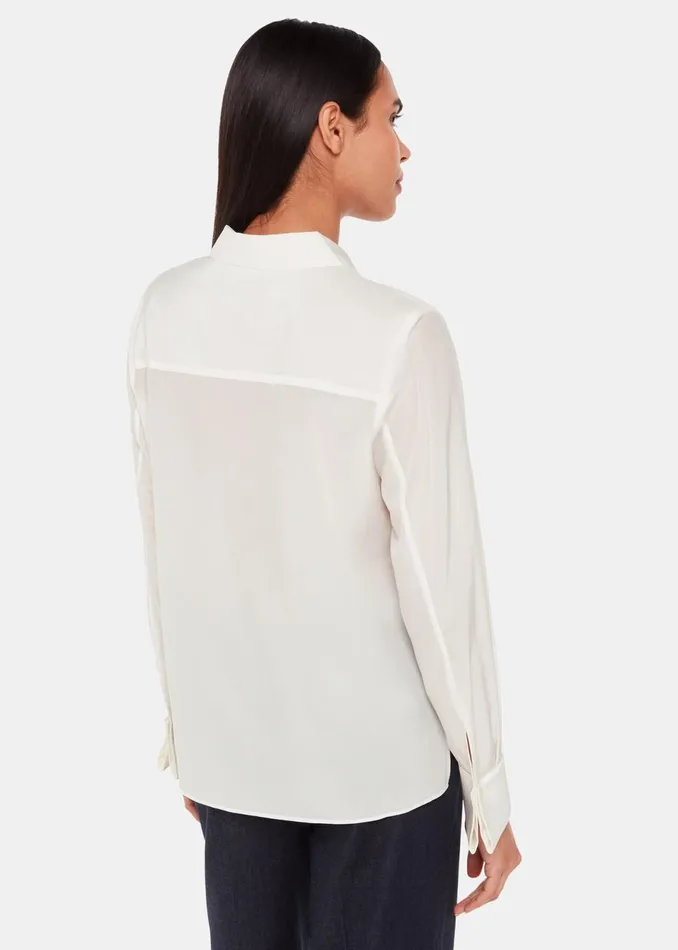 Women Tops Whistles Ivory Ultimate Silk Shirt