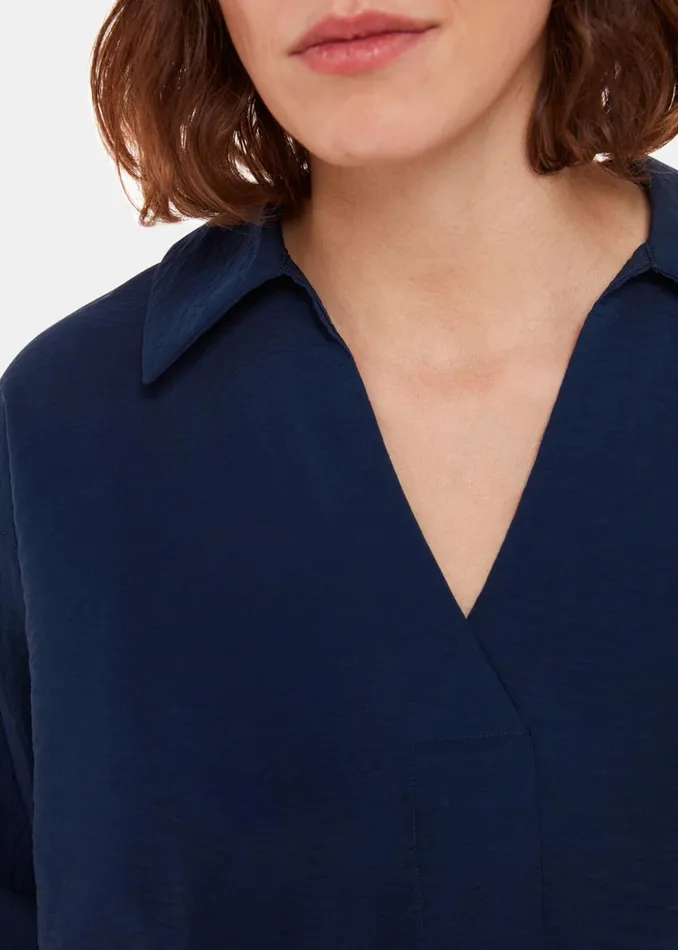 Women Tops Whistles Navy Sasha Relaxed Shirt