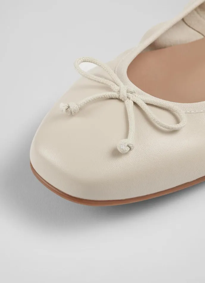 Women Trilly Cream Leather Ballet Pumps Cream LKBennett Flats Women Trilly Cream Leather Ballet Pumps Cream LKBennett Flats