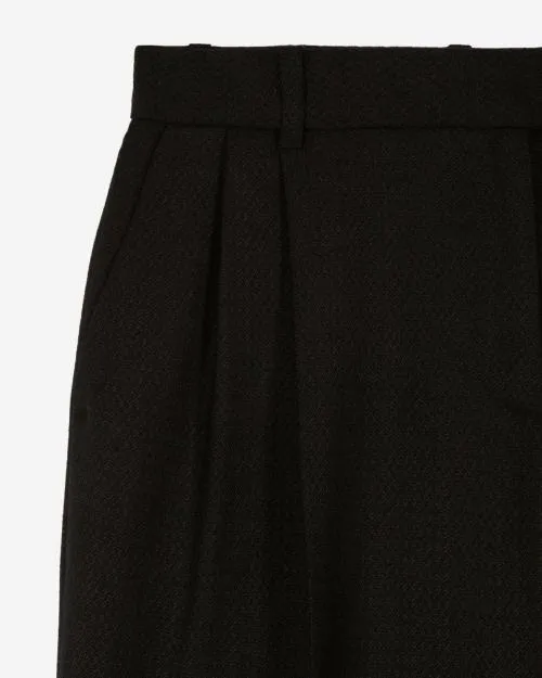 Women Trousers and Jeans The Kooples WideLeg Black Suit Pants Black