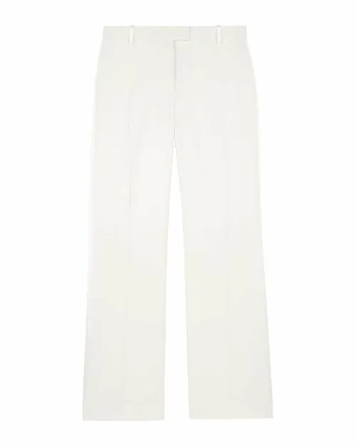 Women Trousers and Jeans The Kooples WideLeg Ecru Tuxedo Pants Ecru