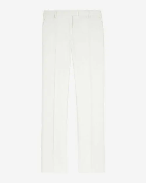 Women Trousers and Jeans The Kooples WideLegged Suit Pants In Ecru Cotton White