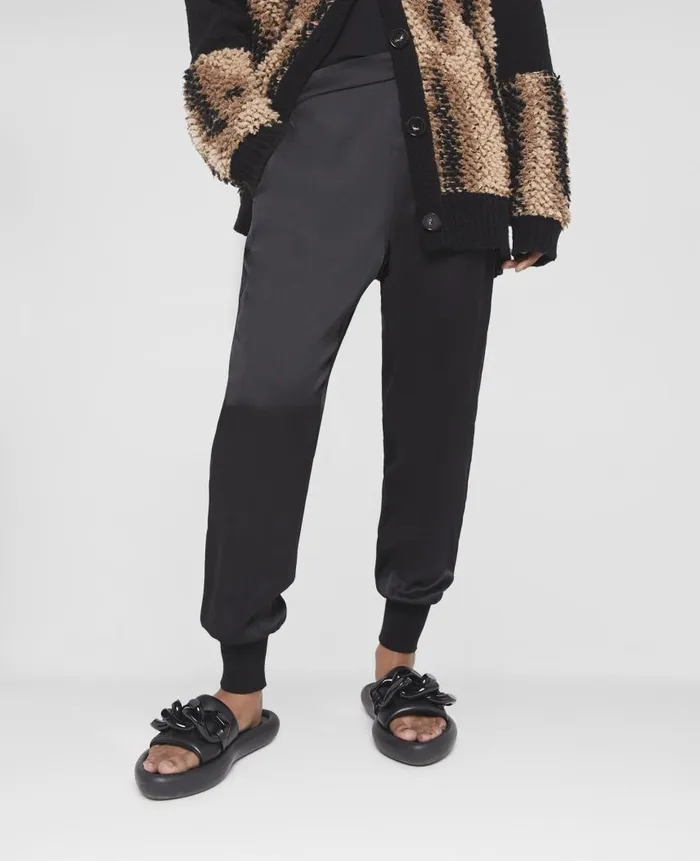 Women Trousers And Shorts Stella McCartney Stretch Cady Tailored Trousers Black
