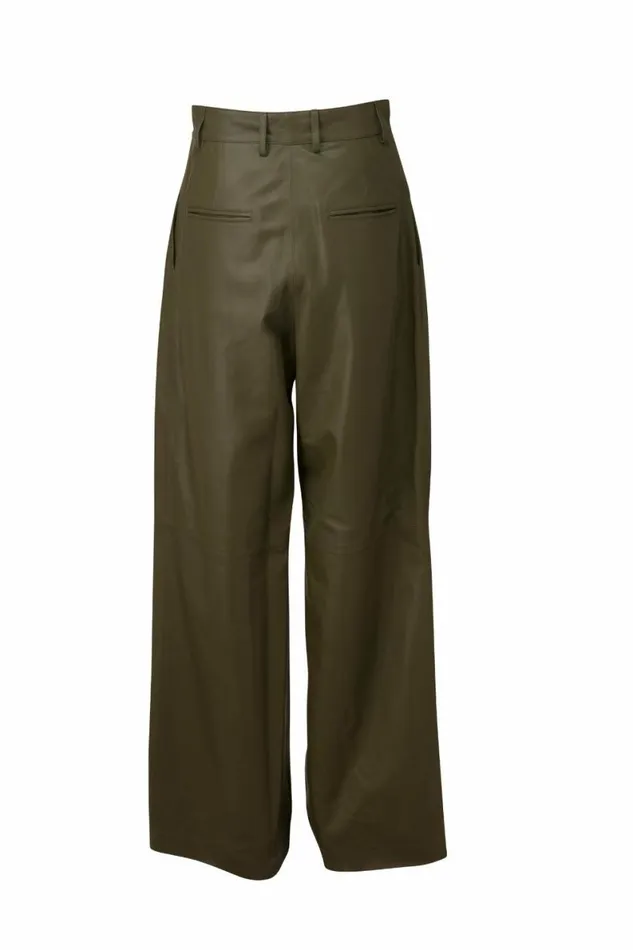 Women Trousers DODO BAR OR Momo Pants Olive Green