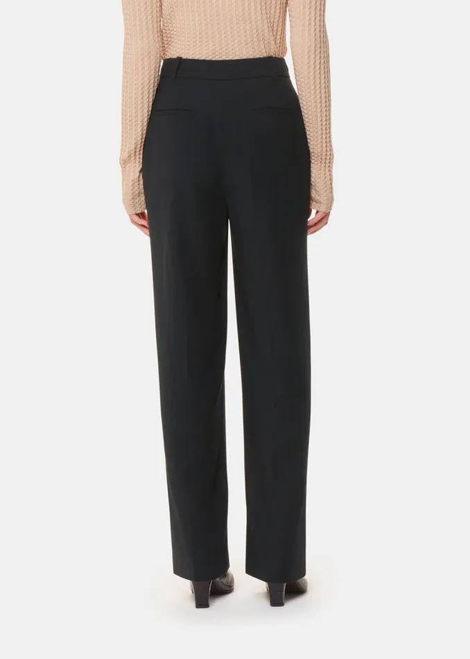 Women Trousers Whistles Black Amelie Wool Blend Trouser