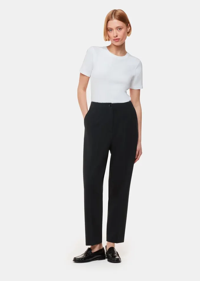 Women Trousers Whistles Black Lila Ponte Trouser
