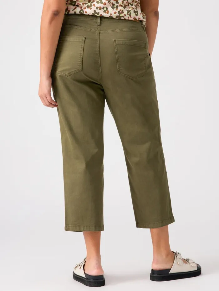 Women Vacation Crop High Rise Pant Burnt Olive Inclusive Collection Sanctuary Clothing Inclusive