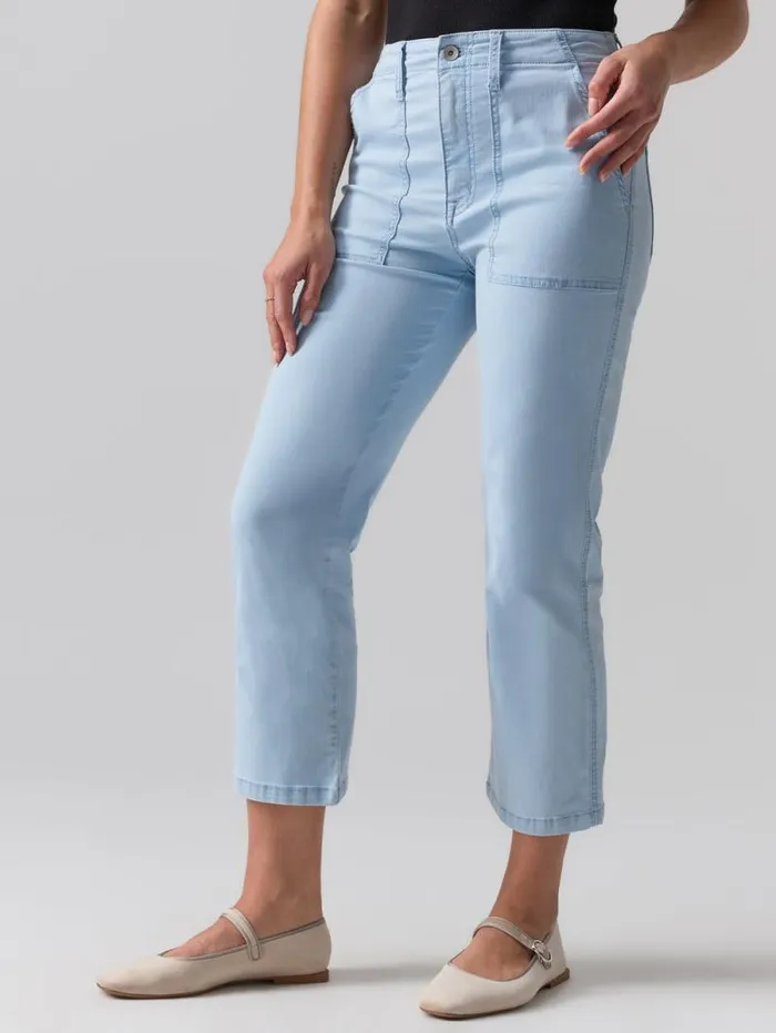 Women Vacation Crop High Rise Pant Ultra Pale Sanctuary Clothing Denim