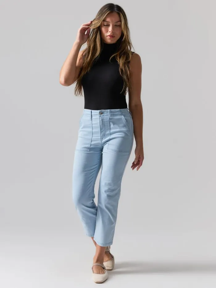 Women Vacation Crop High Rise Pant Ultra Pale Sanctuary Clothing Denim