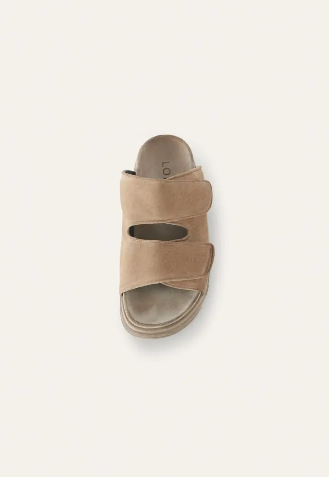 Women Velcrostrap Sandal Taupe Poetry Fashion Footwear