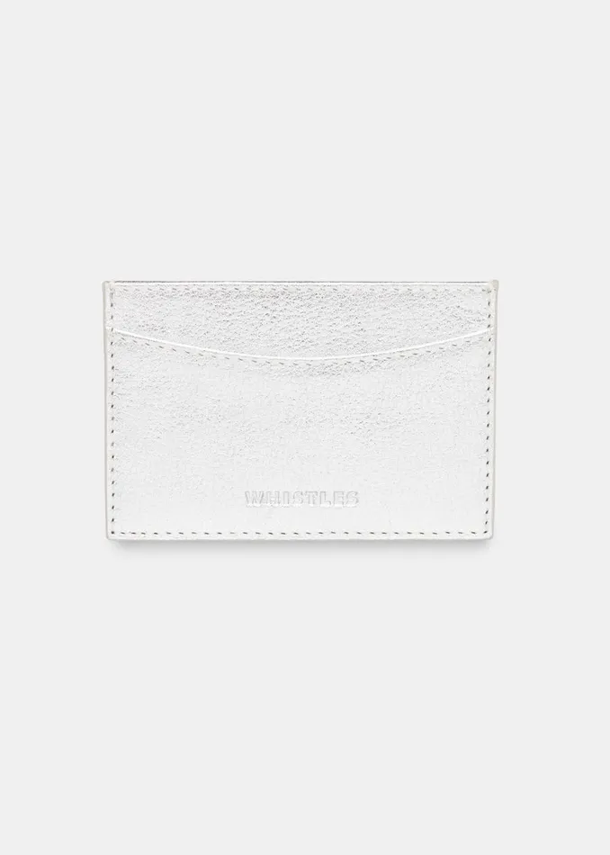 Women Wallets and Cardholders Whistles Silver Card Holder