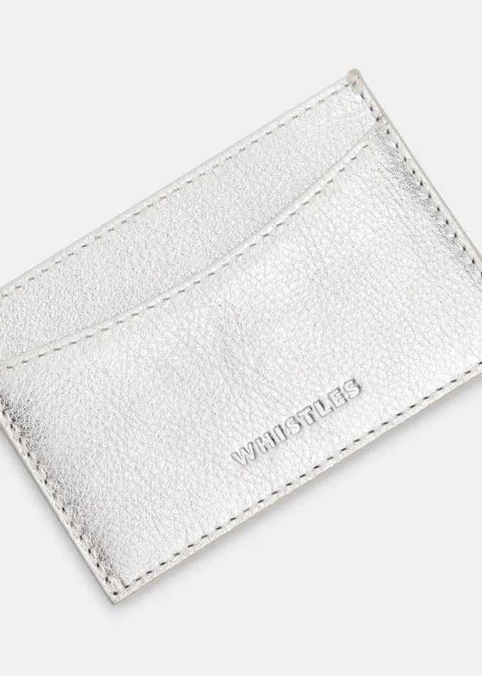 Women Wallets and Cardholders Whistles Silver Card Holder