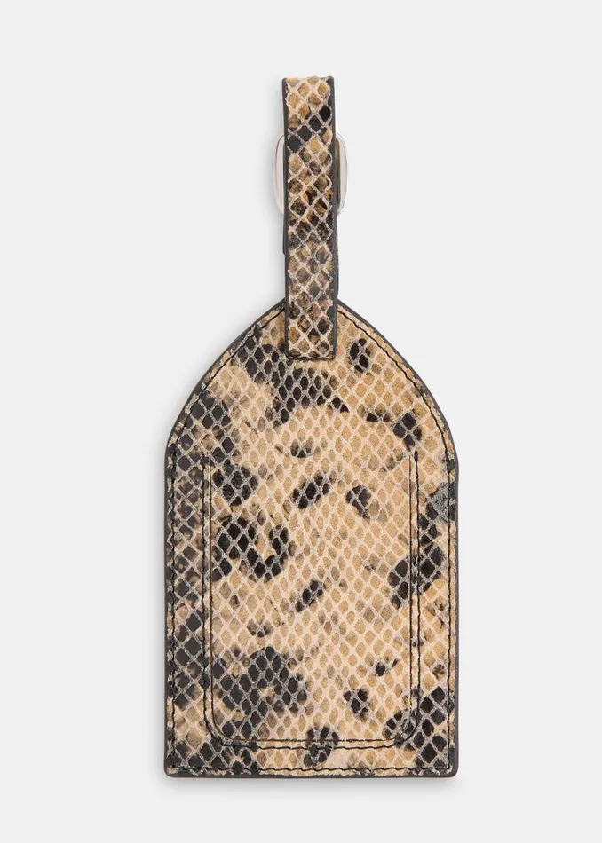 Women Wallets and Cardholders Whistles Snake Print Snake Luggage Tag
