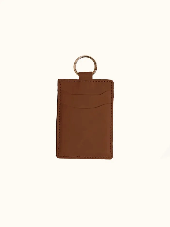 Women Wallets and Clutches Able Naomi Key Ring Card Case Whiskey