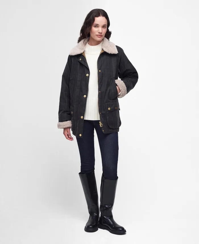 Women Waxed Jackets Barbour Swainby Waxed Jacket Dull Classicclassic Women Waxed Jackets Barbour Swainby Waxed Jacket Dull Classicclassic