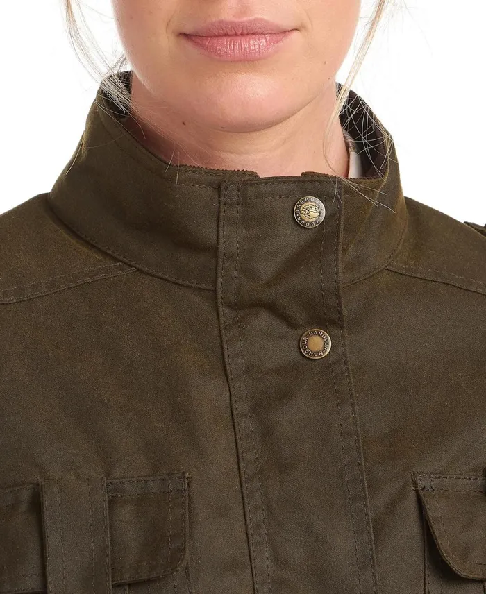 Women Waxed Jackets Barbour Winter Defence Waxed Cotton Jacket Oliveclassic Women Waxed Jackets Barbour Winter Defence Waxed Cotton Jacket Oliveclassic