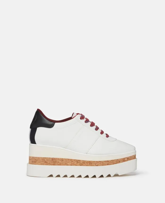 Women Wedges Stella McCartney SneakElyse Platform Sneakers Pure White